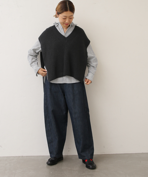 JOURNAL STANDARD LUXE（ジャーナルスタンダード　ラックス）の「《追加》11OZワークデニム 5PK（デニムパンツ・レディース・ネイビー・SMALL/MEDIUM）」の4枚目の写真