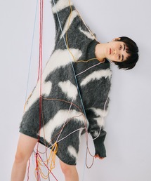 ADAM ET ROPE' | 【WEB限定】ファーニットミニワンピース(ワンピース)