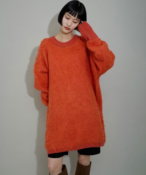 WEB限定】ファーニットミニワンピース（ワンピース）｜ADAM ET  