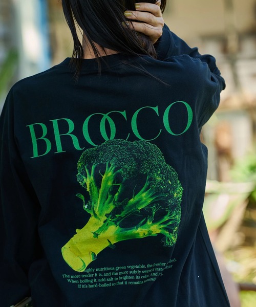 AOZORA(アオゾラ)の「AOZORA/アオゾラ ポケロンTEE(ブロッコリー)(Tシャツ/カットソー・メンズ・ホワイト/ブラック・LARGE/X-LARGE/MEDIUM)」の6枚目の写真