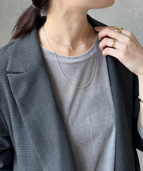 DouDou（ドゥドゥ）の「チェーンネックカフ（ネックレス・レディース・シルバー/ゴールド・FREE）」の3枚目の写真
