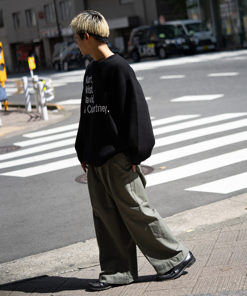 JOINT WORKS(ジョイントワークス)の「THRIFTY LOOK/スリフティールック KKDC Biggest Crew Swetaer(ニット/セーター・メンズ・ブラック/イエロー・MEDIUM/LARGE)」の3枚目の写真