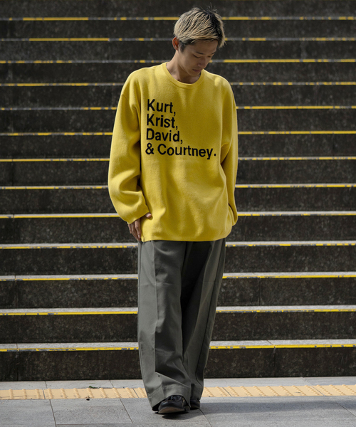 JOINT WORKS(ジョイントワークス)の「THRIFTY LOOK/スリフティールック KKDC Biggest Crew Swetaer(ニット/セーター・メンズ・ブラック/イエロー・MEDIUM/LARGE)」の22枚目の写真