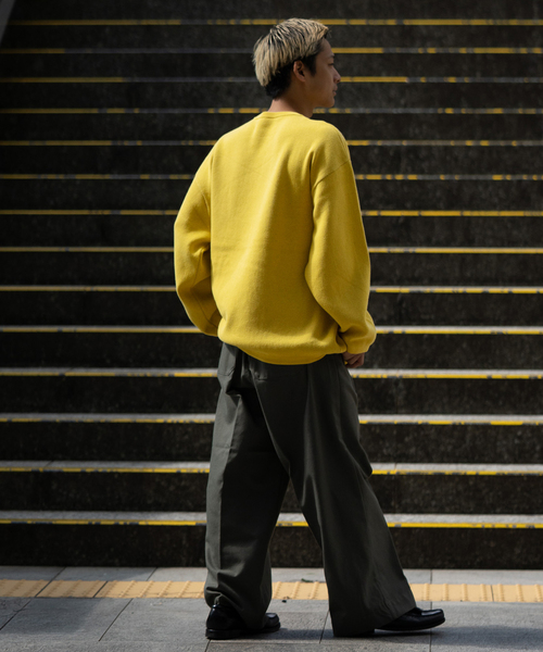 JOINT WORKS(ジョイントワークス)の「THRIFTY LOOK/スリフティールック KKDC Biggest Crew Swetaer(ニット/セーター・メンズ・ブラック/イエロー・MEDIUM/LARGE)」の19枚目の写真