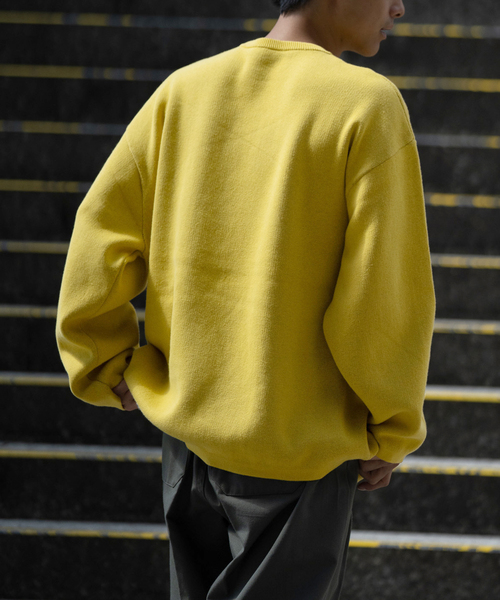 JOINT WORKS(ジョイントワークス)の「THRIFTY LOOK/スリフティールック KKDC Biggest Crew Swetaer(ニット/セーター・メンズ・ブラック/イエロー・MEDIUM/LARGE)」の17枚目の写真