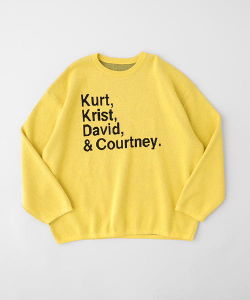 JOINT WORKS(ジョイントワークス)の「THRIFTY LOOK/スリフティールック KKDC Biggest Crew Swetaer(ニット/セーター・メンズ・ブラック/イエロー・MEDIUM/LARGE)」の15枚目の写真