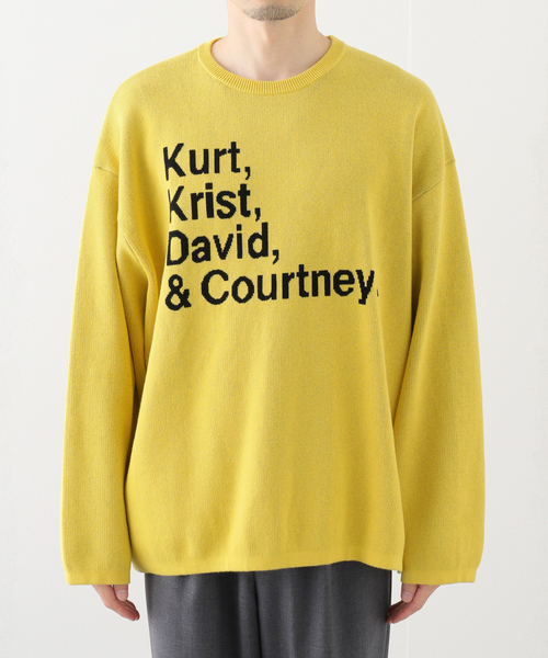 JOINT WORKS(ジョイントワークス)の「THRIFTY LOOK/スリフティールック KKDC Biggest Crew Swetaer(ニット/セーター・メンズ・ブラック/イエロー・MEDIUM/LARGE)」の9枚目の写真