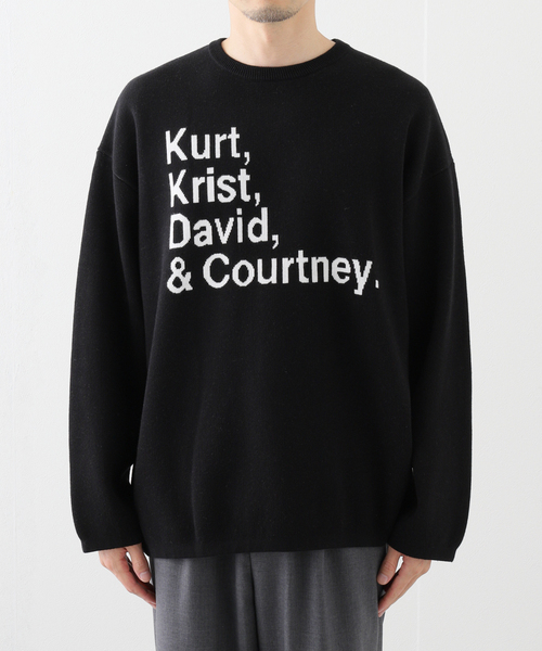 JOINT WORKS(ジョイントワークス)の「THRIFTY LOOK/スリフティールック KKDC Biggest Crew Swetaer(ニット/セーター・メンズ・ブラック/イエロー・MEDIUM/LARGE)」の6枚目の写真