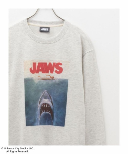 Mac-House（マックハウス）の「【別注限定展開】裏毛MOVIEプリントトレーナー/STAR WARS/GREMLINS/JAWS/JURASSIC PARK/BACK TO THE FUTURE/E.T./CHUCKY（スウェット・メンズ・グレー系2/グレー系3/グレー系4/ライトグレー系1/ライトグレー系3/ライトグレー系4/グレー系1/ライトグレー系2・M/L/XL）」の9枚目の写真