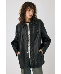【moussy】レザージャケット フェイクレザージャケット[品番：AZLW0022659]｜AZUL BY MOUSSY