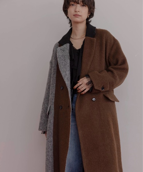 エイミーロウ　マーブルシャギーコート マーブルシャギーロングコート Eimee Law│Eimee Law & LHELBIE
