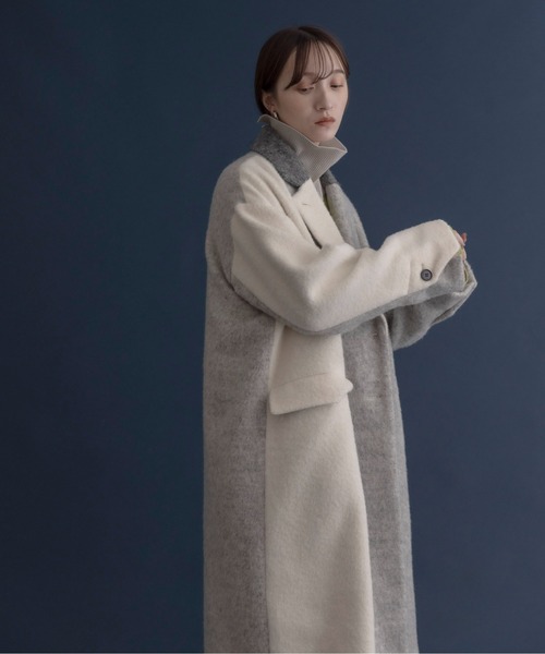 Eimee Lawミックスシャギー配色ロングコート