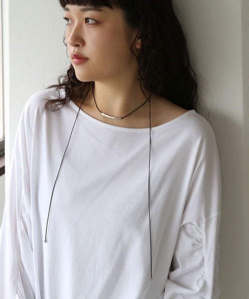 colleca la（コレカラ）の「パイプコードチョーカー/コードネックレス（チョーカー・レディース・ゴールド/シルバー・FREE）」の3枚目の写真