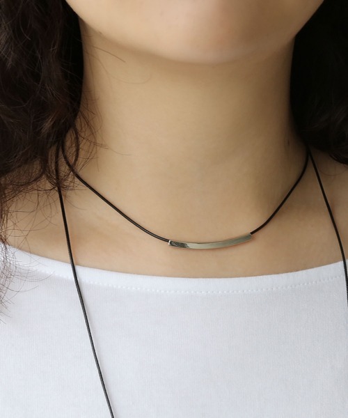 colleca la（コレカラ）の「パイプコードチョーカー/コードネックレス（チョーカー・レディース・ゴールド/シルバー・FREE）」の5枚目の写真