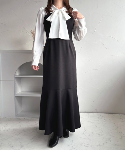 セール】スリットマーメイドキャミワンピース【ZOZOTOWN限定アイテム