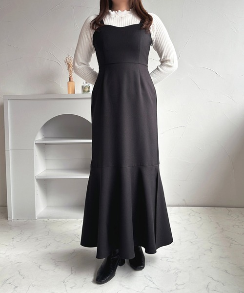 apres jour マーメイドキャミワンピース ブラウン apres jour clair】マーメイドキャミワンピース（ワンピース