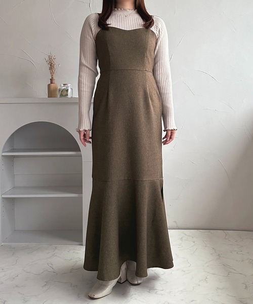 セール】スリットマーメイドキャミワンピース【ZOZOTOWN限定アイテム