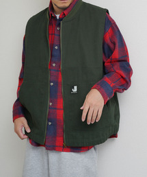 ZIP FIVE（ジップファイブ）の「【ZIP FIVE】 ピスネーム ルーズシルエット ダック ワークベスト（ベスト）」