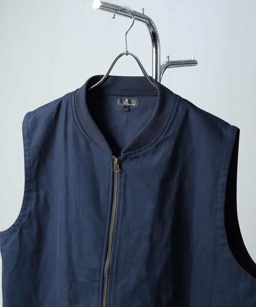 ZIP FIVE（ジップファイブ）の「【ZIP FIVE】 ピスネーム ルーズシルエット ダック ワークベスト（ベスト・メンズ・グレー/ネイビー/カーキ・MEDIUM/LARGE）」の13枚目の写真