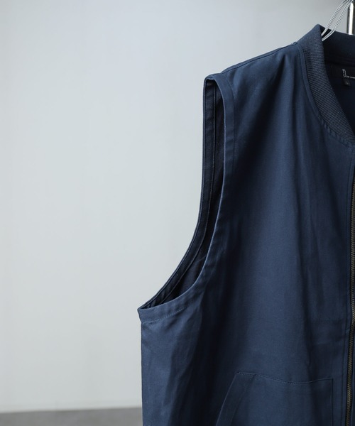 ZIP FIVE（ジップファイブ）の「【ZIP FIVE】 ピスネーム ルーズシルエット ダック ワークベスト（ベスト・メンズ・グレー/ネイビー/カーキ・MEDIUM/LARGE）」の14枚目の写真