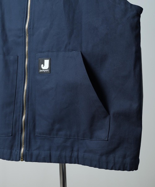 ZIP FIVE（ジップファイブ）の「【ZIP FIVE】 ピスネーム ルーズシルエット ダック ワークベスト（ベスト・メンズ・グレー/ネイビー/カーキ・MEDIUM/LARGE）」の15枚目の写真