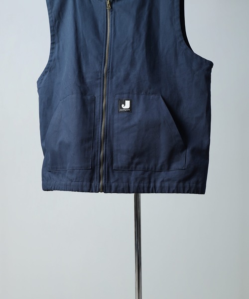 ZIP FIVE（ジップファイブ）の「【ZIP FIVE】 ピスネーム ルーズシルエット ダック ワークベスト（ベスト・メンズ・グレー/ネイビー/カーキ・MEDIUM/LARGE）」の12枚目の写真