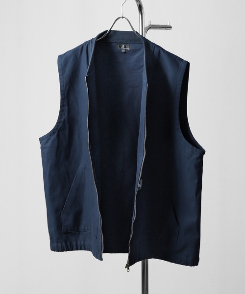 ZIP FIVE（ジップファイブ）の「【ZIP FIVE】 ピスネーム ルーズシルエット ダック ワークベスト（ベスト・メンズ・グレー/ネイビー/カーキ・MEDIUM/LARGE）」の10枚目の写真