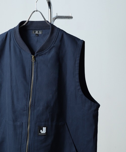 ZIP FIVE（ジップファイブ）の「【ZIP FIVE】 ピスネーム ルーズシルエット ダック ワークベスト（ベスト・メンズ・グレー/ネイビー/カーキ・MEDIUM/LARGE）」の11枚目の写真