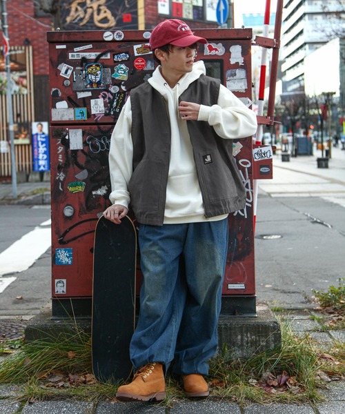 ZIP FIVE（ジップファイブ）の「【ZIP FIVE】 ピスネーム ルーズシルエット ダック ワークベスト（ベスト・メンズ・グレー/ネイビー/カーキ・MEDIUM/LARGE）」の20枚目の写真