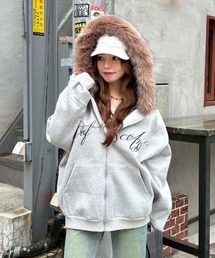 XU（エックスユー）の「【Never mind the XU】fur hoodie / 【ネバー