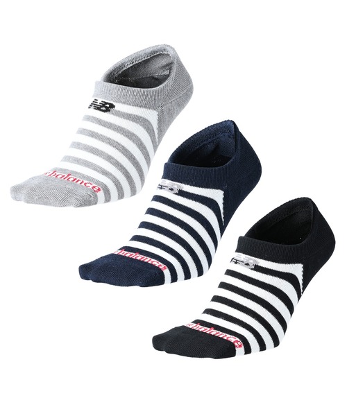 NEW BALANCE(ニューバランス)の「スニーカーレングス3Pソックス(ソックス/靴下・メンズ・その他/ブラック/ホワイト/その他2・MEDIUM/LARGE/X-LARGE)」の4枚目の写真