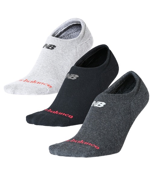 NEW BALANCE(ニューバランス)の「スニーカーレングス3Pソックス(ソックス/靴下・メンズ・その他/ブラック/ホワイト/その他2・MEDIUM/LARGE/X-LARGE)」の3枚目の写真