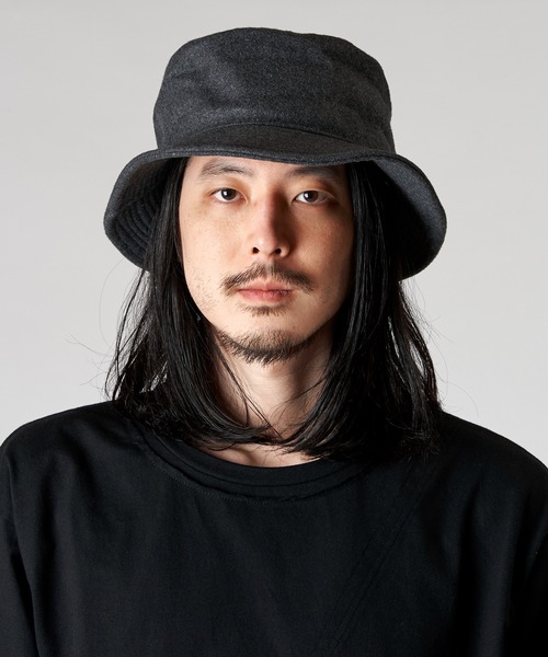 NO ID.(ノーアイディ)の「ウールバケットハット(ハット・メンズ・チャコール/ブラック・ONE SIZE)」の17枚目の写真