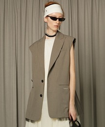 PRANK PROJECT | チュールドッキングジレ / Tulle Docking Gilet(ベスト)