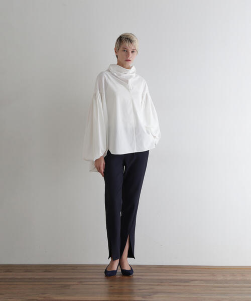 新品未使用ルフィル le phil 2WAYツイルフロントスリットパンツ　白0 ◇2WAYツイルフロントスリットパンツ（その他パンツ）｜LE PHIL