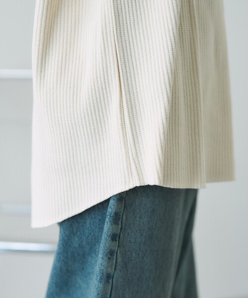 connett ロンT セット　ストレッチワッフル エアフレックス」セットアップ ワッフルフットボールロンT ｜The