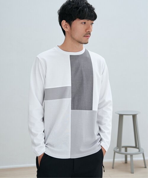 ikka(イッカ)の「【親子コーデ】ブロックスポンチグラデロンT(Tシャツ/カットソー・メンズ・ブラック/ネイビー/グリーン/ホワイト・M/L/XL/S)」の10枚目の写真