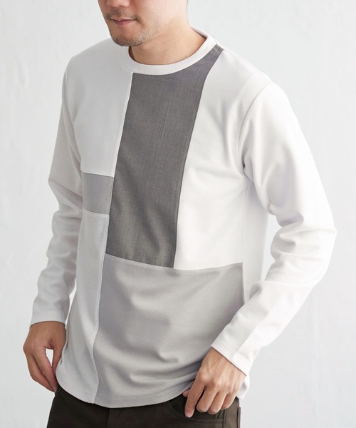 ikka(イッカ)の「【親子コーデ】ブロックスポンチグラデロンT(Tシャツ/カットソー・メンズ・ブラック/ネイビー/グリーン/ホワイト・M/L/XL/S)」の2枚目の写真