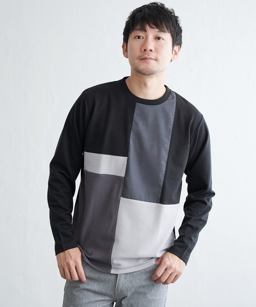 ikka(イッカ)の「【親子コーデ】ブロックスポンチグラデロンT(Tシャツ/カットソー・メンズ・ブラック/ネイビー/グリーン/ホワイト・M/L/XL/S)」の18枚目の写真