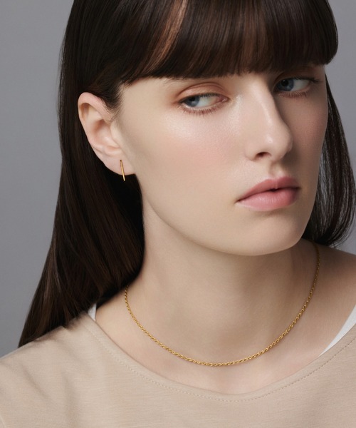 CENE（セネ）の「【CENE】セネ/スリムラインピアス（ピアス（両耳用）・レディース・シルバー/ゴールド・FREE）」の3枚目の写真