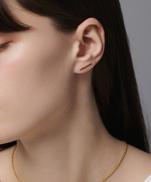 CENE（セネ）の「【CENE】セネ/スリムラインピアス（ピアス（両耳用）・レディース・シルバー/ゴールド・FREE）」の7枚目の写真