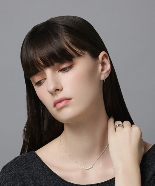 CENE（セネ）の「【CENE】セネ/スリムラインピアス（ピアス（両耳用）・レディース・シルバー/ゴールド・FREE）」の12枚目の写真