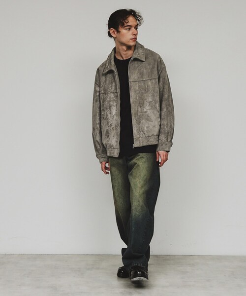 tk.TAKEO KIKUCHI（ティーケータケオキクチ）の「ジップショートブルゾン（ブルゾン・メンズ・ベージュ系/ブラック系・02/03）」の9枚目の写真