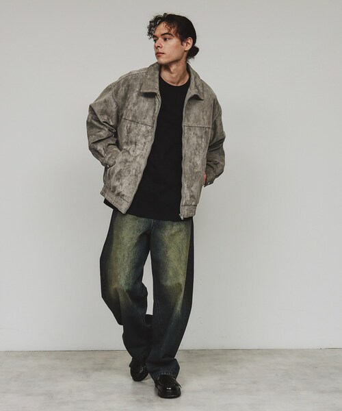 tk.TAKEO KIKUCHI（ティーケータケオキクチ）の「ジップショートブルゾン（ブルゾン・メンズ・ベージュ系/ブラック系・02/03）」の10枚目の写真