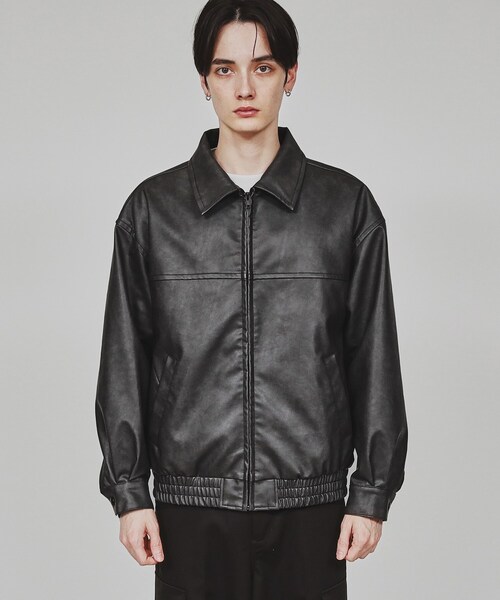 tk.TAKEO KIKUCHI（ティーケータケオキクチ）の「ジップショートブルゾン（ブルゾン・メンズ・ベージュ系/ブラック系・02/03）」の12枚目の写真