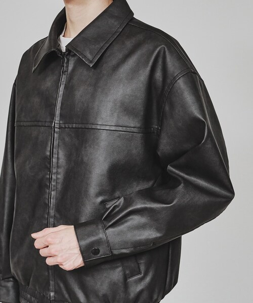 tk.TAKEO KIKUCHI（ティーケータケオキクチ）の「ジップショートブルゾン（ブルゾン・メンズ・ベージュ系/ブラック系・02/03）」の16枚目の写真