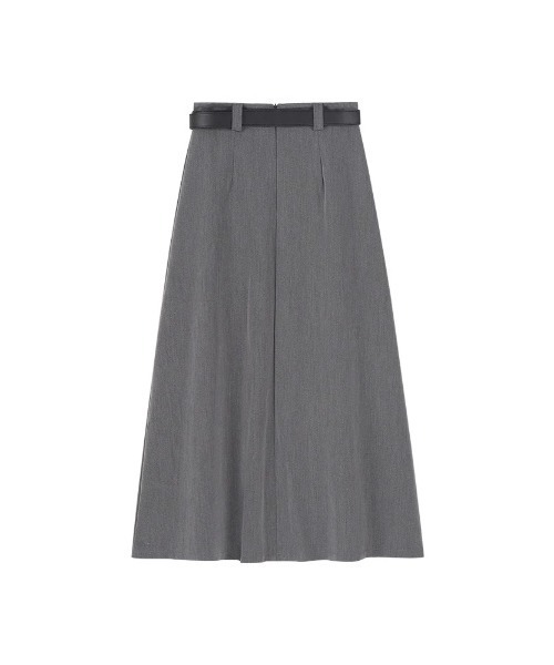 Teem Store(チームストア)の「【ベルト付】タックプリーツロングスカート(スカート・レディース・ブラック/グレー・S/M/L)」の6枚目の写真