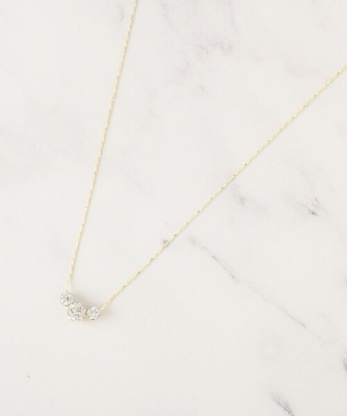 SHOO・LA・RUE（シューラルー）の「スリーパヴェプチネックレス（ネックレス・レディース・ピンクゴールド/シルバー/ゴールド・00）」の3枚目の写真