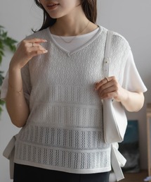 NAVY（ネイビー）の「NAVY サイドリボンニットアンサンブル（アンサンブル）」