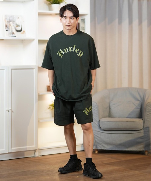 Hurley （ハーレー）の「Hurley/ハーレー TERRY OE LOGO SHORTS MCWS251069（その他パンツ・メンズ・ダークグリーン/チャコールグレー・L/M）」の7枚目の写真